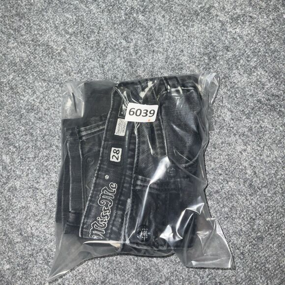 Miss Me Jeans Womens Size 28 Black Denim Skinny JS4009S29 Flap Pockets - Picture 12 of 12